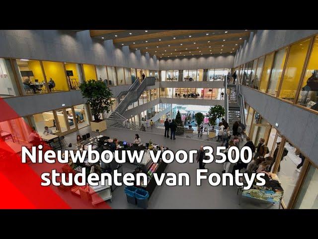 Het nieuwe Fontys-gebouw in Tilburg is volgend jaar waarschijnlijk alweer te klein