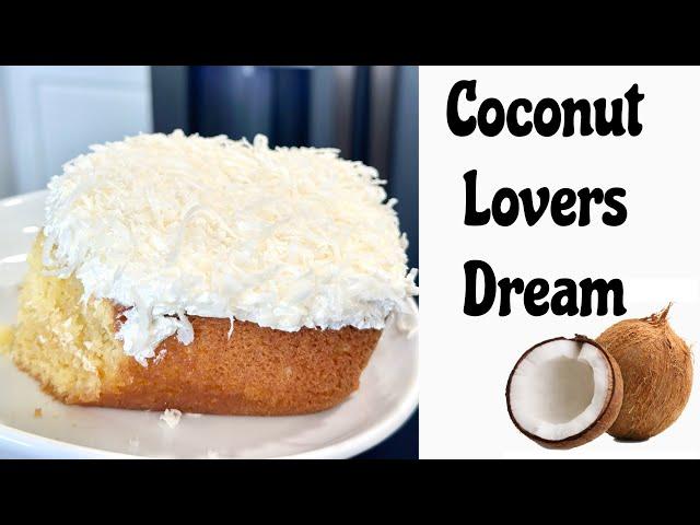 Coconut Cream Cake | Doctoring up Dunkin Hines + Dolly Parton Cake Mix