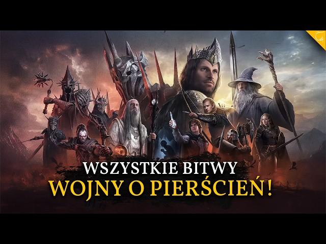 Największe Bitwy Wojny o Pierścień które ZMIENIŁY Śródziemie! [KOMPILACJA]