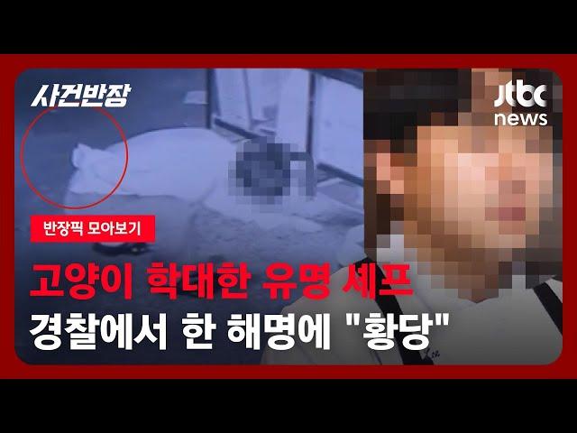 [반장픽 모아보기] 온라인 '발칵' 뒤집은 고양이 학대범, 알고보니 유명 셰프였다 / JTBC 사건반장