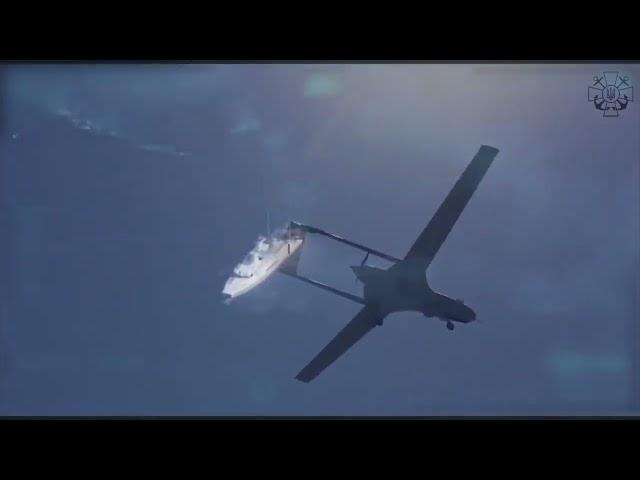 Bayraktar TB2 hits Russia Raptor speedboats (with color view) near Snake Island