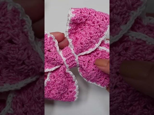 How to make a crochet bow #crochet #handmade #diy