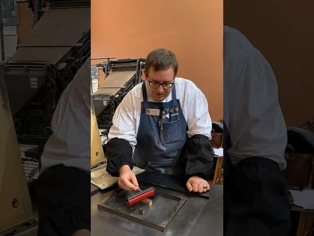 Letterpress printing a red locomotive for the adoption of Standard Railway Time (November 18, 1883)