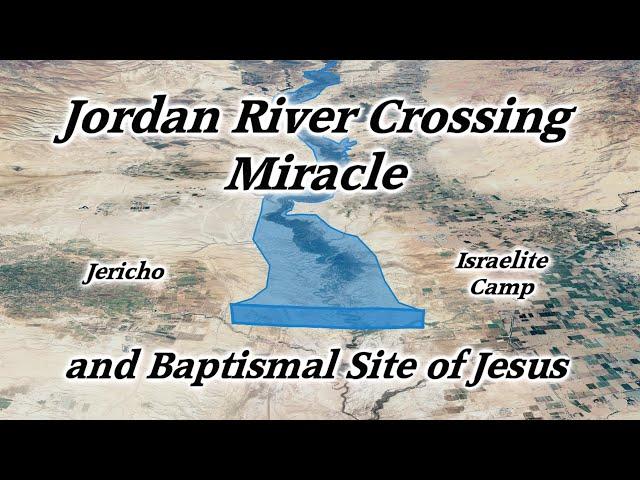 Jordan River Crossing Miracle into Promised Land, Baptismal Site of Jesus, Qsar al Yahud, Jericho