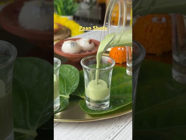 Paan Shots - refreshing way to welcome guests! Diwali Recipe 🪔