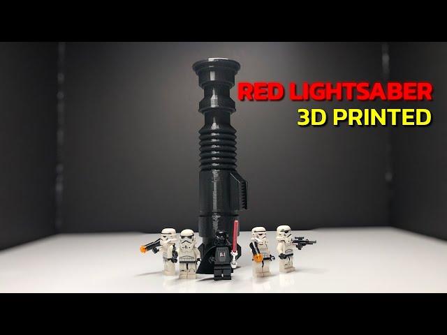 3D Printed Star Wars Lightsaber - Now In Red!