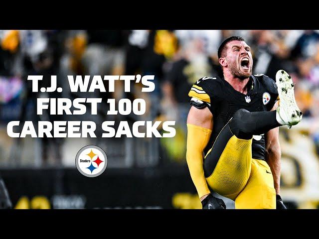 All of T.J. Watt's first 100 career sacks | Pittsburgh Steelers