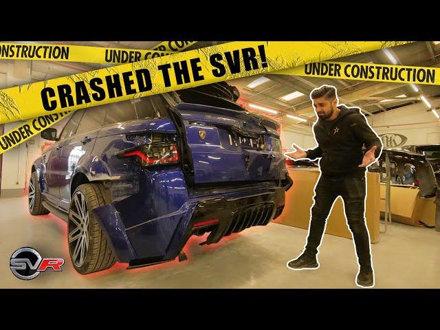 CRASHED THE RANGE ROVER SVR !!