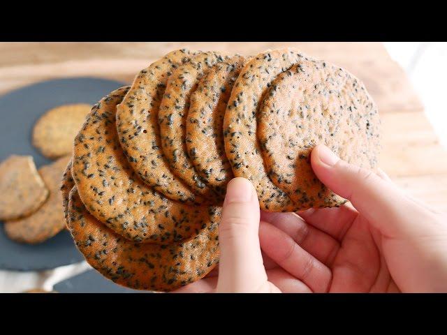 black sesame cookies Recipe | Dalmiin