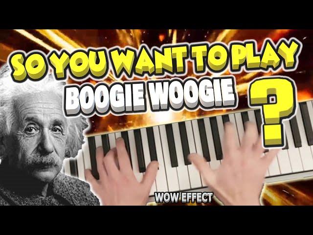 Boogie Woogie Piano WOW Effect ! It's Not Rocket Science ! Beginners Tutorial Lesson