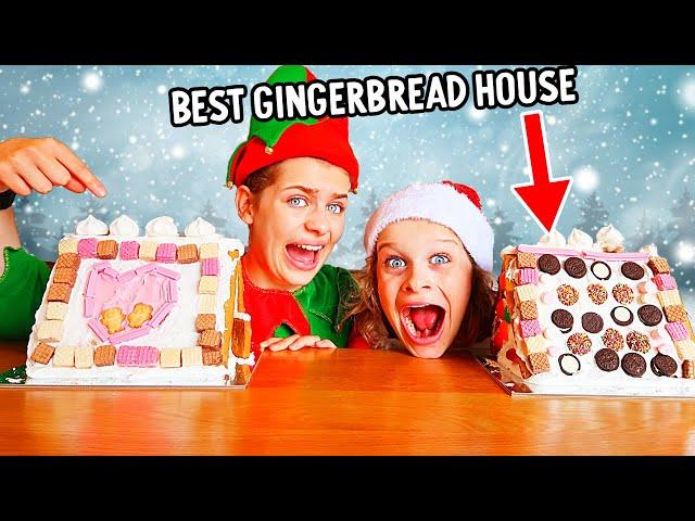 WHO CAN MAKE THE BEST GINGERBREAD HOUSE Challenge By The Norris Nuts