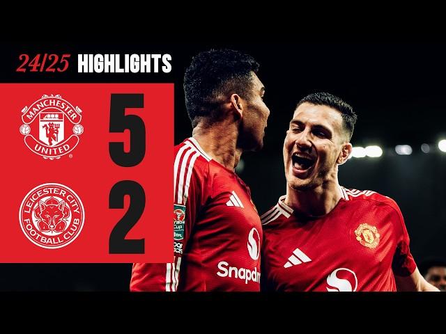 FIVE-STAR PERFORMANCE ⭐️ | Man Utd 5-2 Leicester | Highlights