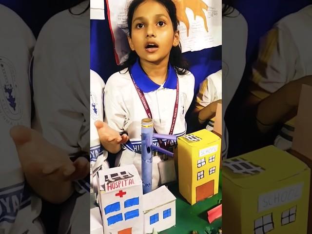 Cute Girl Explaining Her Science Exhibition Project  #viral #shorts #shortsvideo #reels