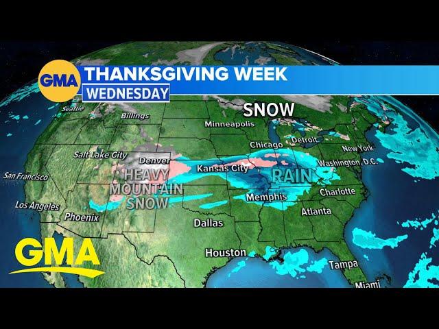 Early look at Thanksgiving holiday forecast