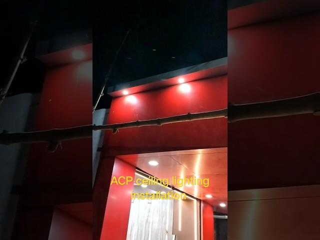 ACP ceiling lighting installation 