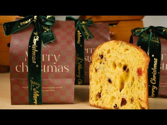 I made Christmas bread in four days. Panettone is here [为珊妮做面包Bread to Sunny]