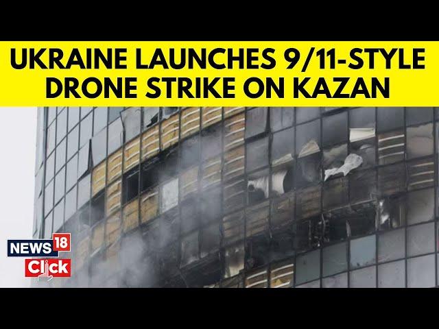 Russia-Ukraine: Russia Witnesses 9/11 Style Attack, Ukrainian Drone Hits Residential Building | N18G