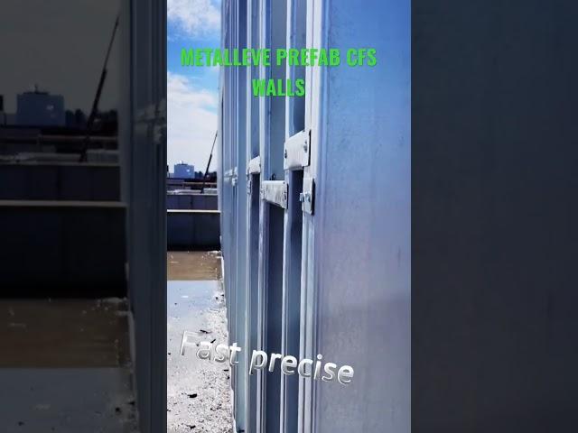 Perfect exterior prefabricated cfs walls cold formed steel right here in Massachusetts. Best option.