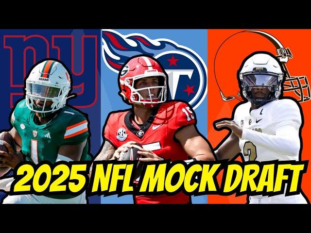 2025 NFL Mock Draft: Who is the Top QB??