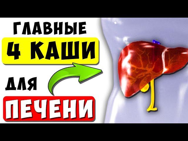 Эти КАШИ Чистят и Омолаживают ПЕЧЕНЬ! Главные 4 каши для печени