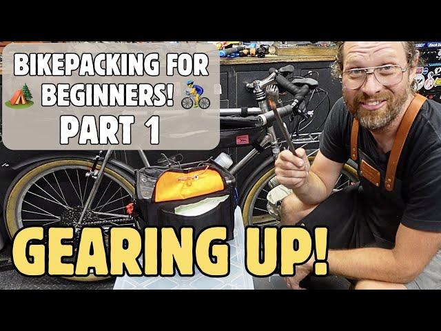 BIKEPACKING FOR BEGINNERS! Pt. 1 - Packing up a bicycle for an overnight bike camping adventure tour