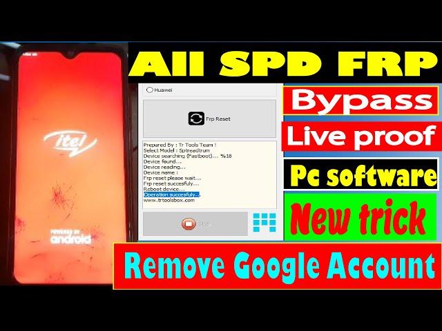 All SPD FRP Tool Remove Bypass Free Latest Version Bypass Remove Google Account Lock easy!