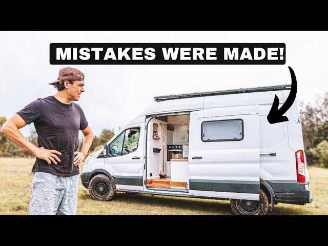 We Screwed Up | 9 MISTAKES We Made on our VAN Build | Ford Transit Conversion