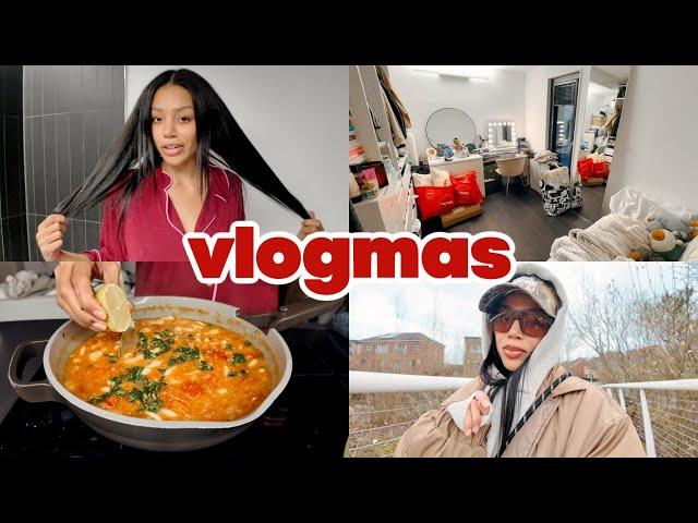 i needed to take care of myself ️‍🩹 brazilian blowdry, meal prep + solo walks | vlogmas 9-10