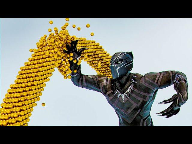 BLACK PANTHER'S VS MAGNETIC BALLS