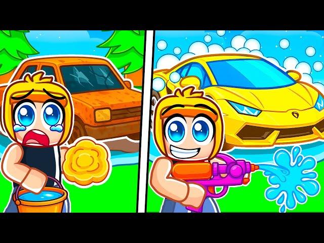 Power Washing DIRTIEST Cars To Make $9,195,024 in Roblox!