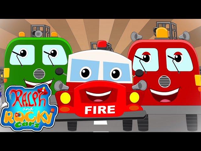 Fire Truck Song | Firefighter To The Rescue | Nursery Rhymes and Kids Songs with Ralph and Rocky