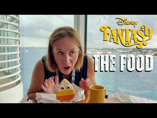 EVERYTHING We Ate: The FOOD on Disney Fantasy Cruise Ship