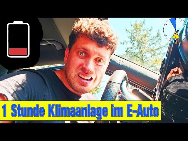 Was verbraucht 1 Stunde Klimaanlage im E-Auto? Experiment Maximale Kühlung!