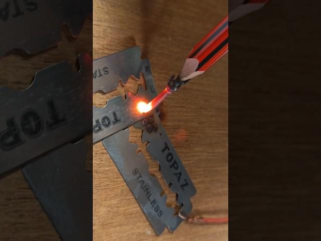 How To Make Simple Pencil Welding Machine with battery #viral #shorts #science #experiment #trending