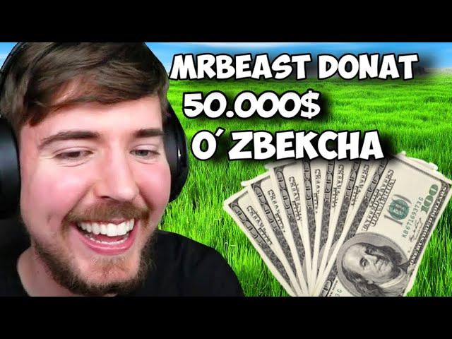 Minecraftni yutgan 50.000$ yutadi - @MrBeastGaming O'zbekchada