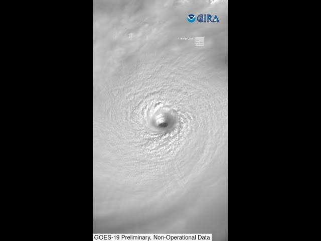 Satellite View  Of Hurricane Milton