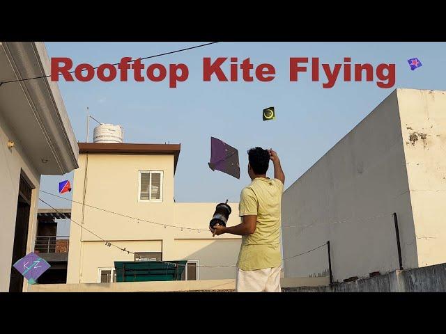 Aaj Apni Chat Se Kati Patang | Kite Fight | Rooftop Kite Fighting | Kite Flying #kite #kiteflying