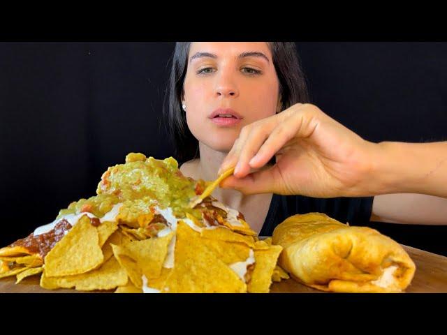 NACHOS & CHIMICHANGA | MUKBANG | ASMR | EATING SOUNDS