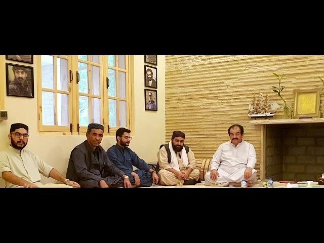 Nawabzada Mir Lashkari Raisani at Sarawan house