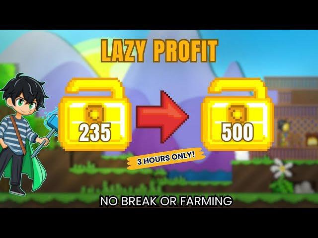 LAZY PROFIT WITH 2 DL 2024 - THORAMEL GUIDE | GROWTOPIA