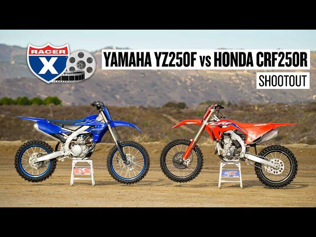 2022 Honda CRF250R vs. Yamaha YZ250F | Motocross Bike Shootout