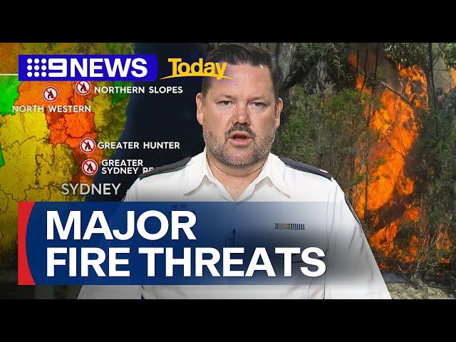 Sydney and Melbourne facing major fire threats | 9 News Australia