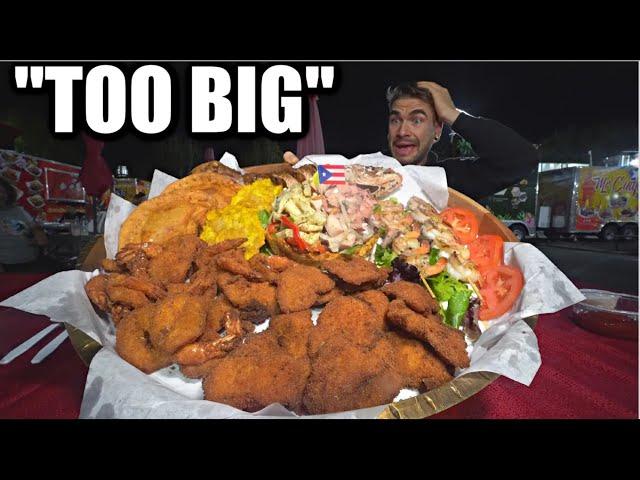 UNBEATABLE 10LB SEAFOOD PLATTER CHALLENGE | CRAZY Puerto Rican Seafood Challenge