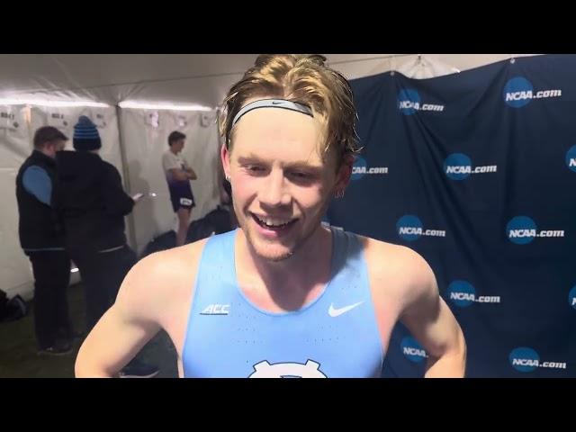 UNC's Parker Wolfe talks after finishing 7th at 2024 NCAA Cross Country Championships