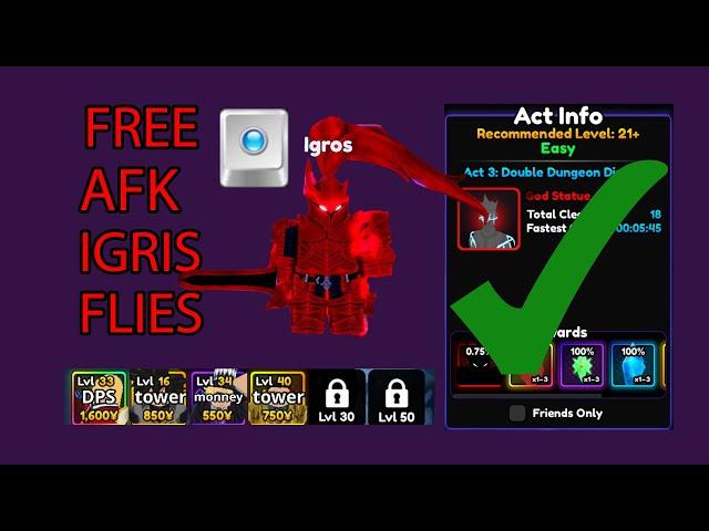 FREE!!! Macro AFK Igris Tinytask | Anime Vanguard