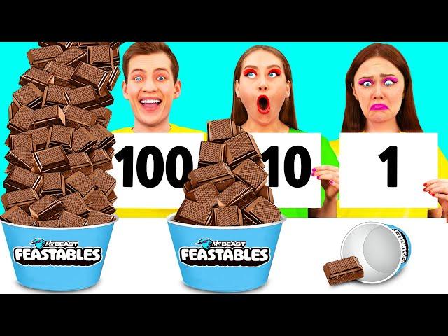 100 Layers of Chocolate Challenge | Funny Food Situations by PaRaRa Challenge