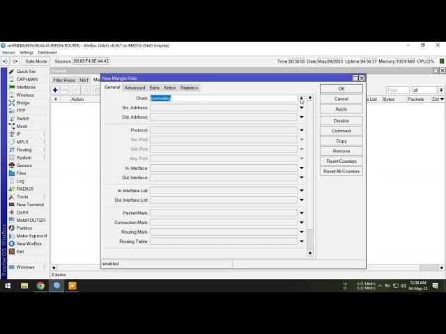 Separate speedtest bandwidth Ookla on mikrotik