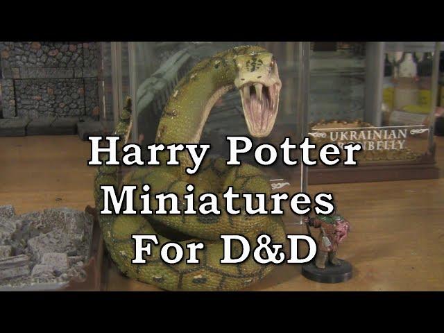 Harry Potter Magical Creatures for use as D&D Miniatures - Scale Comparison