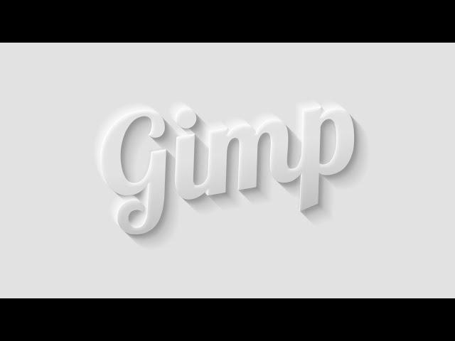 Create 3D Text in GIMP with Proper Shadows & Highlights