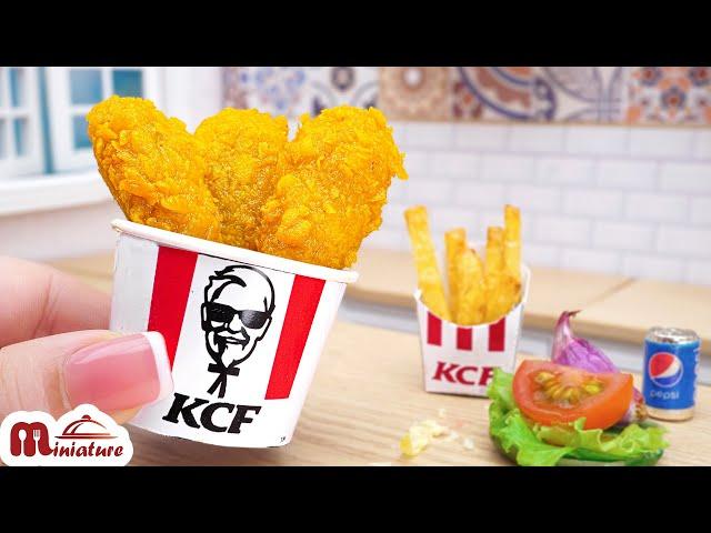 Spicy Miniature KFC Fried Chicken Recipe | ASMR Cooking Mini Food